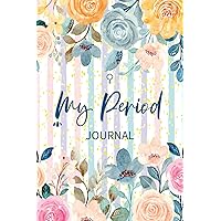 Period Tracker Journal | Menstrual cycle tracker for young girls, teens and women | undated 4 year monthly calendar notebook: Beautiful flower cover ... x 9