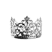 Homeford Royal Flourished Pattern Metal Crown, 3-7/8-Inch
