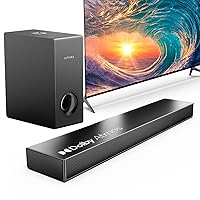 Sound Bars for Smart TV with Dolby Atmos, 3D Surround Sound System for TV Speakers, 2.1 Soundbar for TV with Subwoofer, Bass Boost, Peak Power 190W, HDMI eARC, Nova S50, Software V93