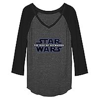 Star Wars Women's Ep9 Stars T-Shirt Charcoal Black, Large