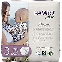 Bambo Nature Premium Baby Diapers - French/English Packaging, Size 3, 29 Count