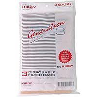 Kirby Generation 3 G3 197289 Disposable Brown Filter Bags 3 Pack