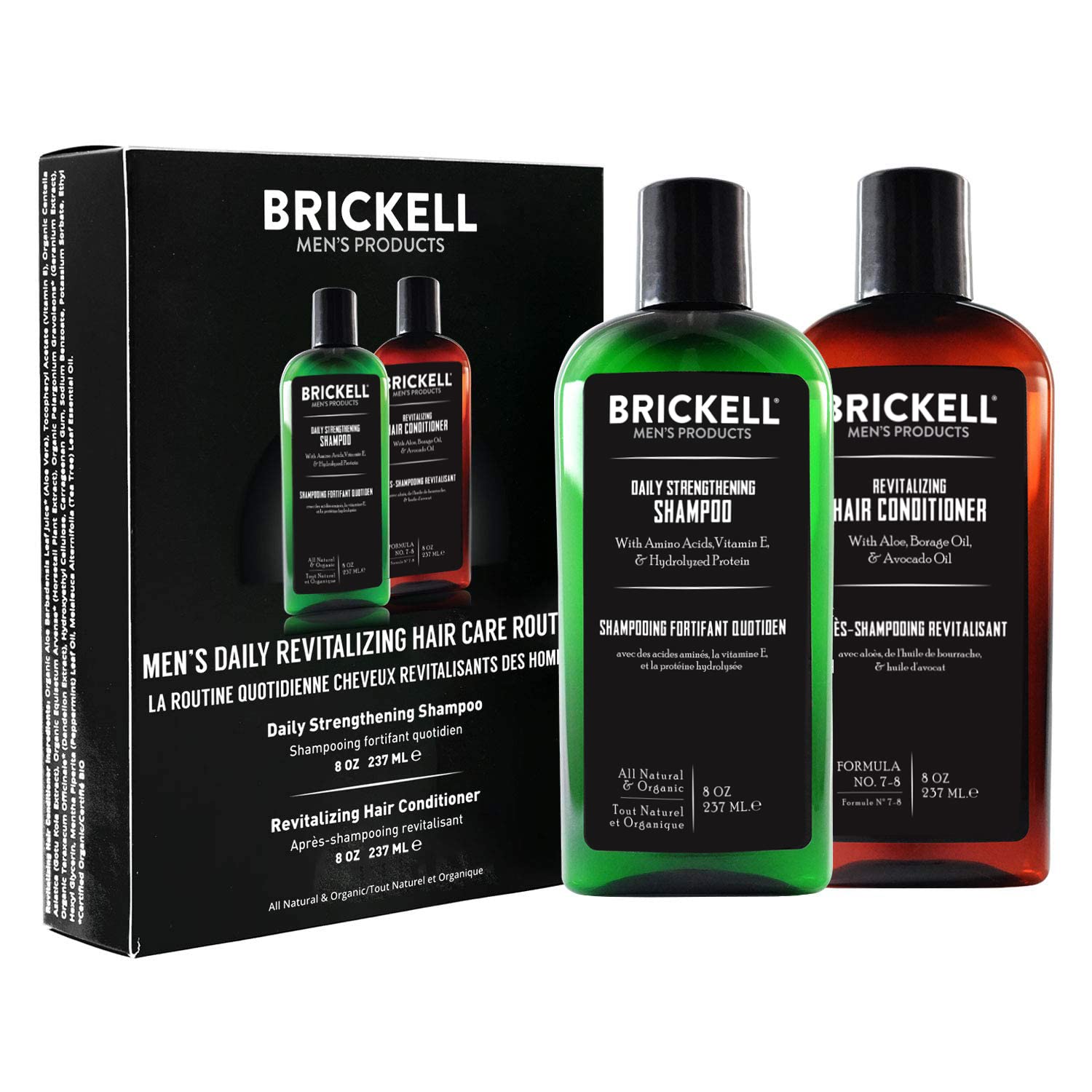 Mua Brickell Men's Daily Revitalizing Hair Care Routine, Shampoo and  Conditioner Set For Men, Mint and Tea Tree Oil Shampoo, Strength and Volume  Enhancing Conditioner, Natural and Organic trên Amazon Nhật chính