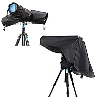 Dual Sleeves Rain Cover + Long Rain Cover :Camera Raincoat Dust Proof Protector for Birding on Canon Nikon Camera