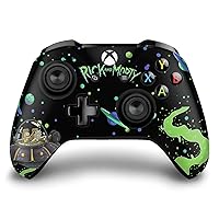 Head Case Designs Officially Licensed Rick and Morty The Space Cruiser Graphics Vinyl Sticker Gaming Skin Decal Cover Compatible with Xbox One S/X Controller