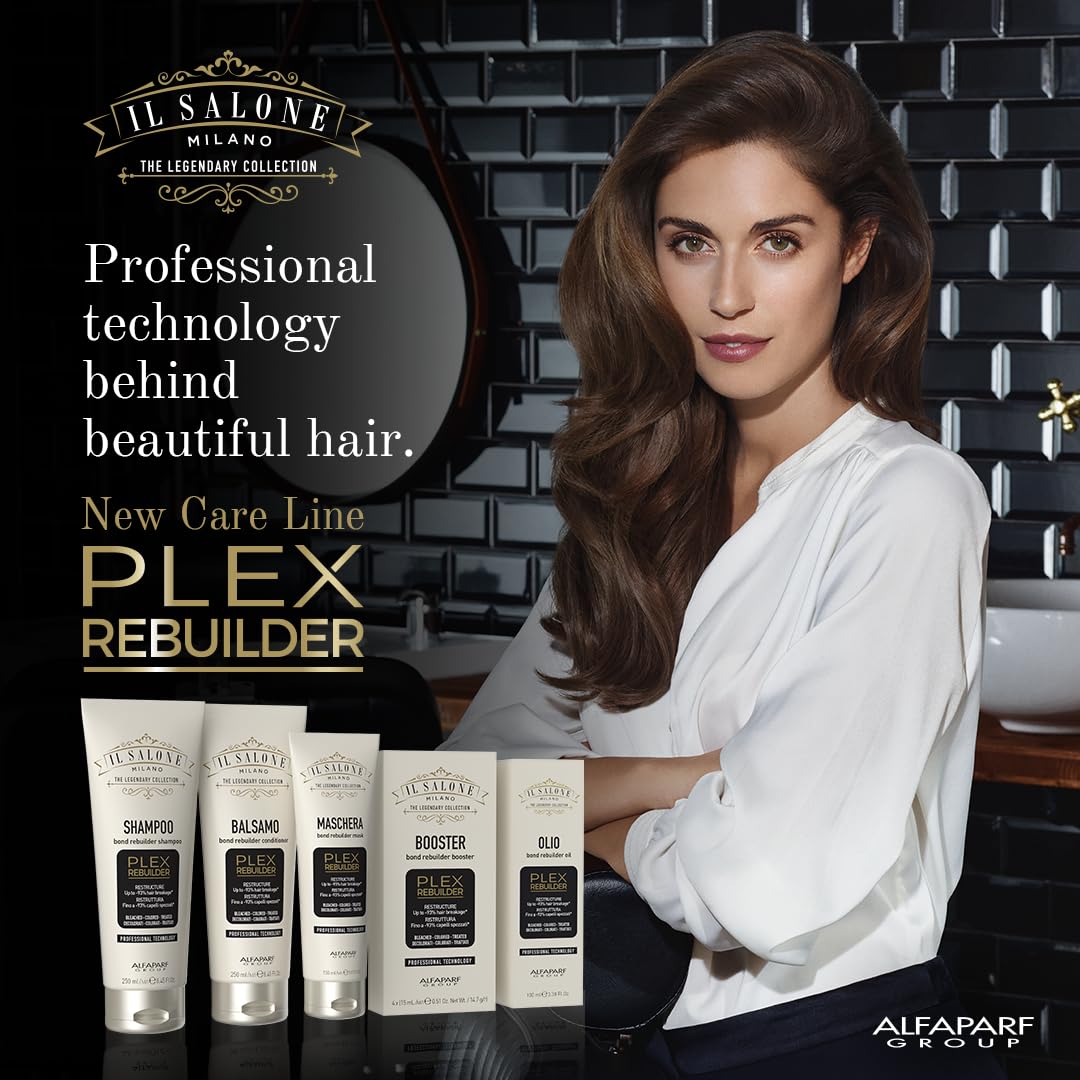 Il Salone Milano Professional Plex Rebuilder Conditioner for Colored Hair - Color Safe, Deep Conditioner w/Amino Acids for Healthy Hair - Bond Repair Treatment for Color Treated Hair (8.45oz / 250ml)