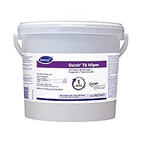 Diversey Oxivir Tb 5627427 One Step Disinfectant Cleaning Wipes, Accelerated Hydrogen Peroxide, Extra Large Sheets, 160-Wipes, 1-Bucket (Pack of 4)