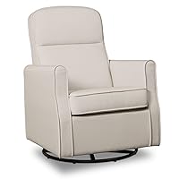 Blair Slim Nursery Glider Swivel Rocker Chair, Cream