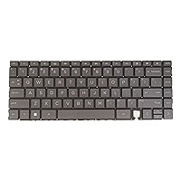 US English Laptop Keyboard for HP Spectre X360 14-ea 14-eaxxxx 14-ea0000 14t-ea0000 14-ea1000 14-ea2000 SN6194BL, Backlit, Gray Black