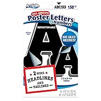 ArtSkills Paper Poster Letters and Numbers for Projects and Crafts, 4