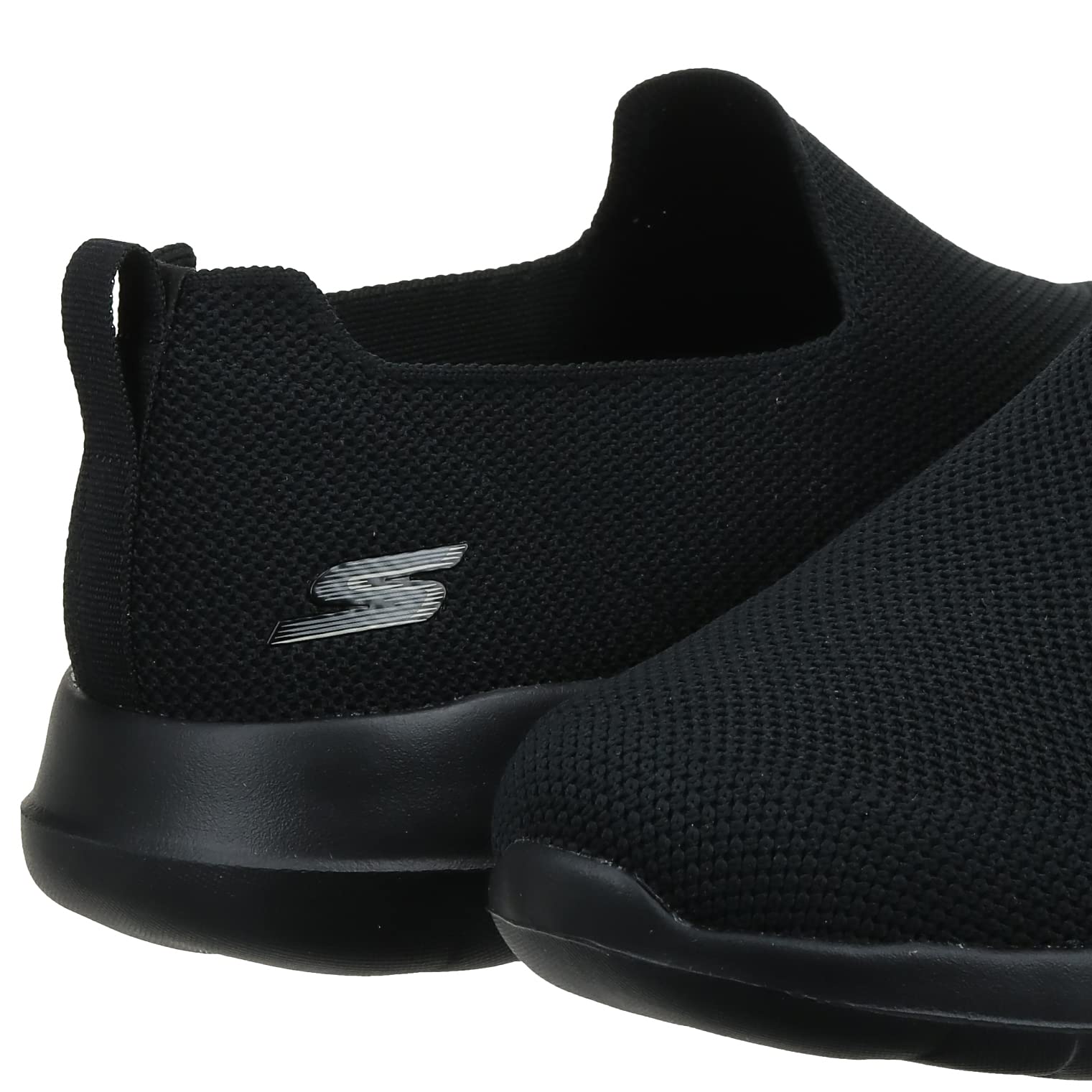 Skechers Men's Go Walk Max-Athletic Air Mesh Slip on Walkking Shoe Sneaker,Black/Black/Black,10.5 M US