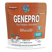 GENEPRO Medical Grade Protein 60 Servings, by Musclegen Research - Premium Protein for Absorption, Muscle Growth & Mix-Abilty. Gluten-Free, No Sugar, Flavorless and Mixes with any Drink. 2.1lb