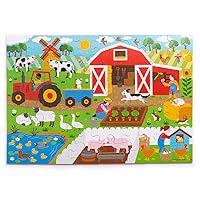 Bigjigs Toys Children's Wooden Farm Floor Jigsaw Puzzle (48 Piece)