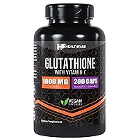 Glutathione 1000mg GSH L-Glutathione (Reduced) (150 Capsules) Non-GMO Vegeterian