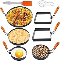 6 Pack Large Egg Rings for Frying Egg,8