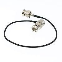 Blackmagic RG179 Coax BNC Right Angle Male to Male Cable for BMCC Video Camera (Straight to Right Angle 30CM)