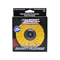 Zephyr Custom Polishing Products Airway Buffing Wheels for Industrial Polishers, Big Rigs and Lifted Trucks. Made in The U.S.A.(Cut - Yellow/Orange)