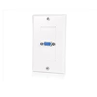 StarTech.com Single Outlet 15-Pin Female VGA Wall Plate - white (Wall mount plate - white (VGAPLATE)