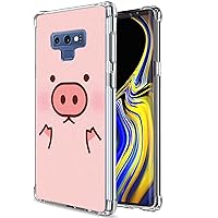 Pink Case for Galaxy Note 9,Gifun [Anti-Slide] and [Drop Protection] TPU Protective Back Case Cover Compatible with Samsung Galaxy Note 9 (2018) - Pink Pig