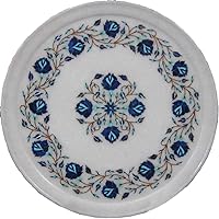 crafts look Marble Inlay Plate for Kitchen Decor