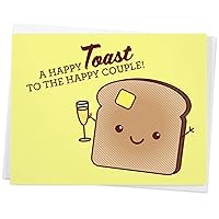 Cute Wedding Card “Happy Toast”