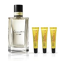 C.O. Bigelow Lemon Eau de Parfum No. 1999, 3.4 fl oz & Lemon Lip Cream Trio, 0.5 oz. (Pack of 3)