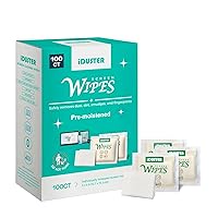 Cleaning Wipes for Electronic Devices - 100 Counts Premoistened Glass Cleaning Wipes, Portable Laptop Screen Cleaner, Individually Wrapped Wipes, Travel Size