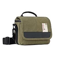 Besnfoto Camera Bag Small Mirrorless Camera Shoulder Bag Purse Waterproof Canvas Cute Compact Camera Messenger Bag Case for Women and Men