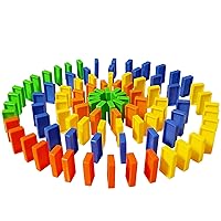 Domino Blocks Set, Domino Train Blocks Refill Pack,480 PCS Colorful Plastic Safe Domino Blocks, Building and Stacking Toy Blocks Domino Set for 3-7 Year Old Toys, Boys Girls Creative Gifts for Kids
