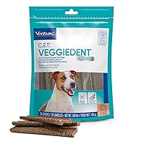 Virbac CET Veggiedent FR3SH Tartar Control Chews for Dogs, Small