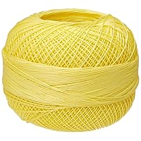 Handy Hands Lizbeth Premium Cotton Thread, Size 40, Lemon Light