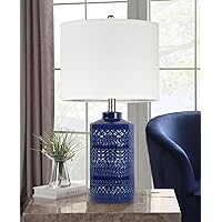 Navy Blue Table Lamp 24.5