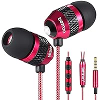 Betron B25 in-Ear Headphones Earphones with Microphone and Volume Controller, Noise Isolating Earbud Tips, 3.5mm Head Phone Jack