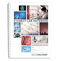 BookFactory Carbonless Student Lab Notebook - 75 Sets of Pages (8.5