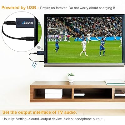 Bluetooth Transmitter for TV PC, (3.5mm, RCA, Computer USB Digital Audio)  Dual Link Wireless Audio Adapter for Headphones, Low Latency, USB Power  Supply