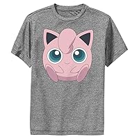 Pokemon Jigglypuff Filled Face Boys Short Sleeve Tee Shirt