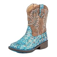 ROPER Girls' Glitter Aztec Boot