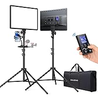 RALENO 2-Pack Photography Lighting with 2.4G Remote, Two 18