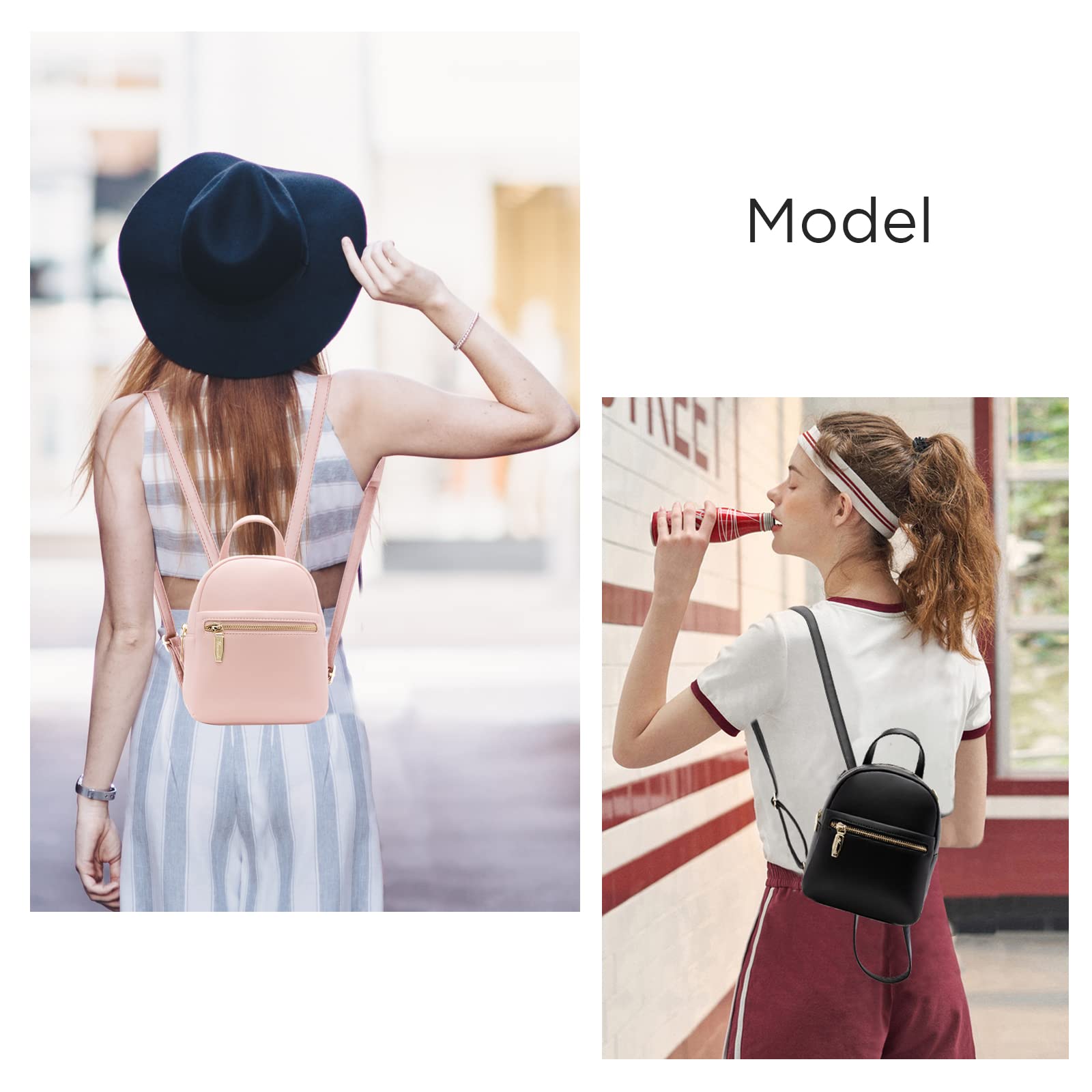 Mini Backpack Purse for Girls Teenager Cute Leather Backpack Women Small Shoulder Bag Handbags Beige
