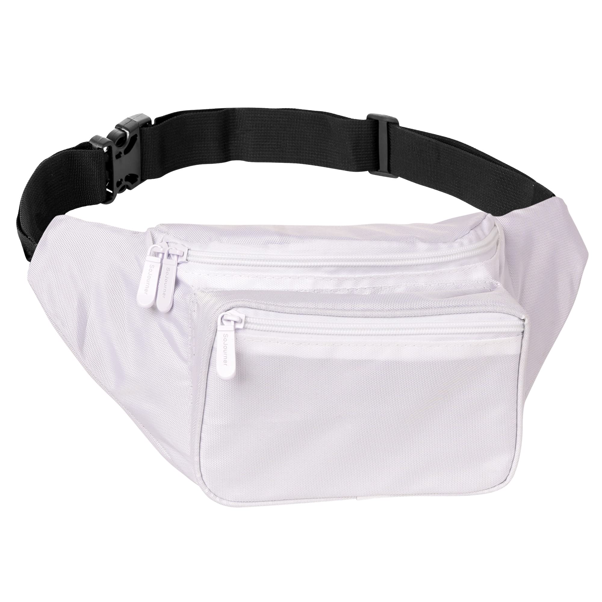 White Fanny Pack Belt Bag I Mens Fanny Packs for Women Fashionable - Crossbody Bag Bum bag Waist Bag Waist Pack - For Halloween costumes, for Hiking, Running, Travel, Waterproof and more