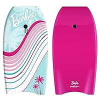 Barbie™ Signature 36in Bodyboard by Wavestorm | Graphic top Deck with high Density Slick Bottom | for Kids and Adults |Foam Construction with Accessories |,Light Blue