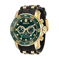 Invicta Men's 6984 Pro Diver Collection Chronograph Green Dial Black Polyurethane Watch