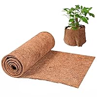 Coco Coir Liner, Coco Liners 15.8x39.4inch Cuttable Coconut Planter Liners, Absorbent Coco Coir Liner Roll Coco Growing Mat for Hanging Flower Basket Planter Window Box