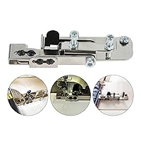 Phicus Industrial Sewing Machine Seam Guide Metal Foot Multi-use Zipper Flat Car Lock-Stitch Adjustable Regulator Anti Curling Tools