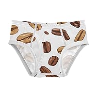 ALAZA Baby Boys' Briefs Toddler Boys Underwear 100% Cotton Soft Coffee Bean 2T