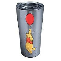 Tervis Disney - Winnie the Pooh Balloons Triple Walled Insulated Tumbler Travel Cup Keeps Drinks Cold & Hot, 20oz, Stainless Steel