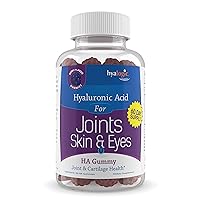 Hyalogic Chewy HA Gummies Mixed Berry Flavor Hyaluronic Acid Gummies – Gluten-Free Gummy Vitamins for Adults - HA Supplement for Joints, Skin & Eyes –60 Count (120 mg)