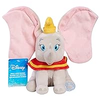 Disney Peek-A-Boo 10.5-inch Dumbo Interactive Plush Stuffed Animal, Elephant, Soft Fabric, Kids Toys for Ages 2 Up by Just Play