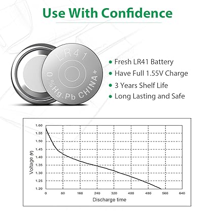 LiCB 20 Pack LR41 AG3 392 384 192 Battery 1.5V Button Coin Cell Batteries