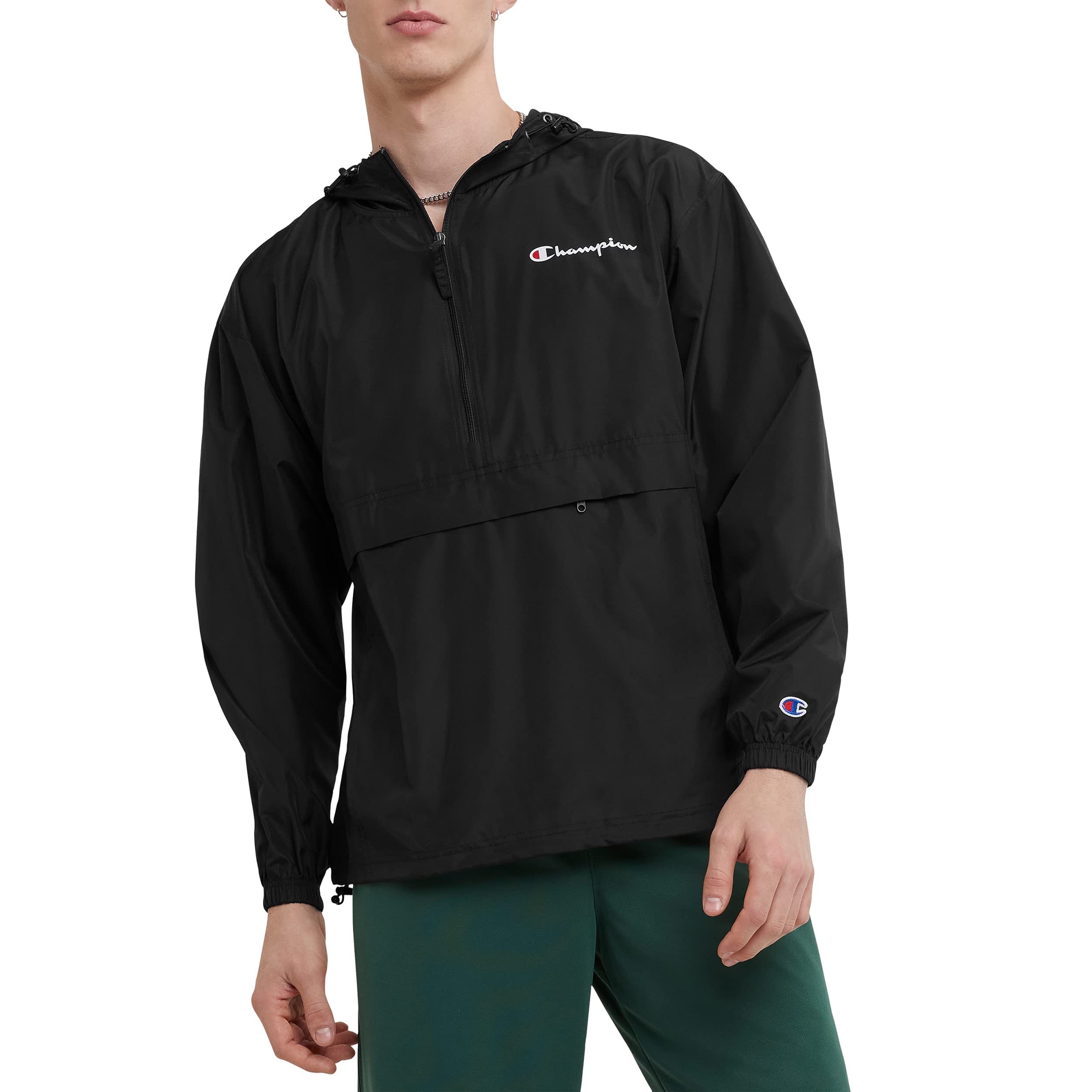 Champion Men's Jacket, Stadium Packable Wind and Water Resistant Jacket (Reg. or Big & Tall)